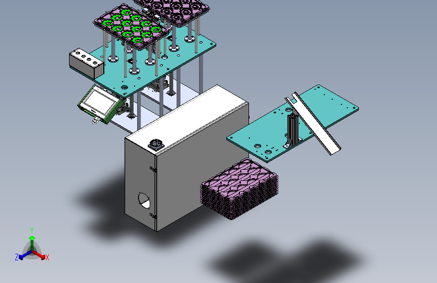 PCB板支架自动组装机3D模型图纸 Solidworks设计