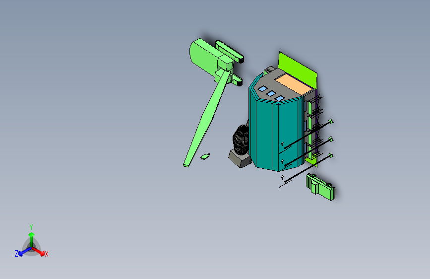 G061864-Revit 技能展示：谷仓风格车库办公楼建筑=公交站车库车棚