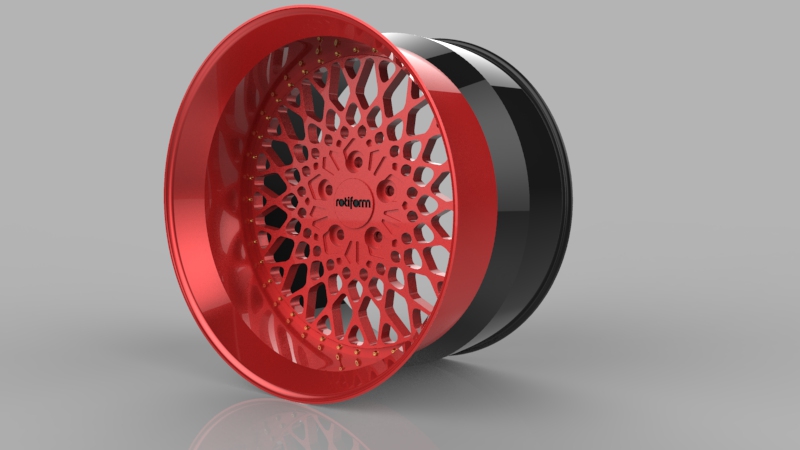 G062210-Rotiform LRH 18 英寸宽 x 11 英寸长，3 件套定制=汽车车轮轮毂轮胎