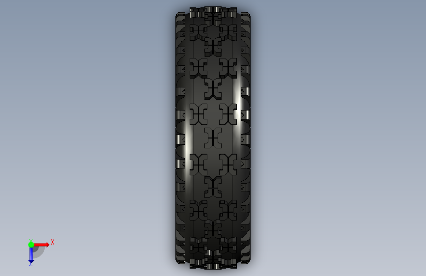 G062218-Sae Baja ATV轮胎(22 x 11 x 8)=汽车车轮轮毂轮胎 俯视图