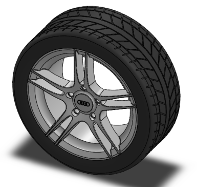 G062225-Solidworks 教程轮=汽车车轮轮毂轮胎