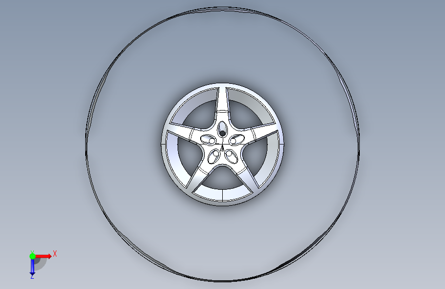 G062227-Solidworks_ 轮子=汽车车轮轮毂轮胎