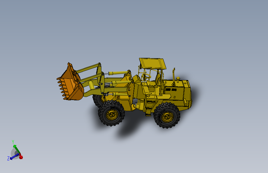 G062229-Solidworks教程 - 在Solidworks中绘制轮式装载机=汽车车轮轮毂轮胎