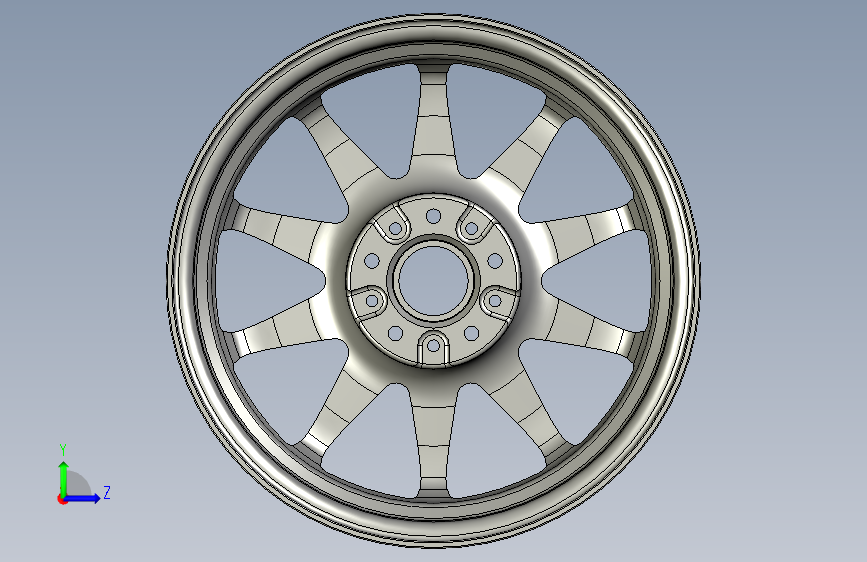 G062277-VOLK RACING CE28-17x7.5 +33 (2)=汽车车轮轮毂轮胎 左侧视图