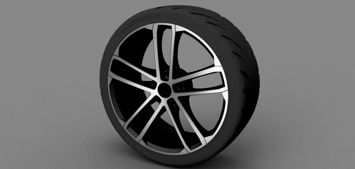 G062285-VW GTD 复制品合金=汽车车轮轮毂轮胎