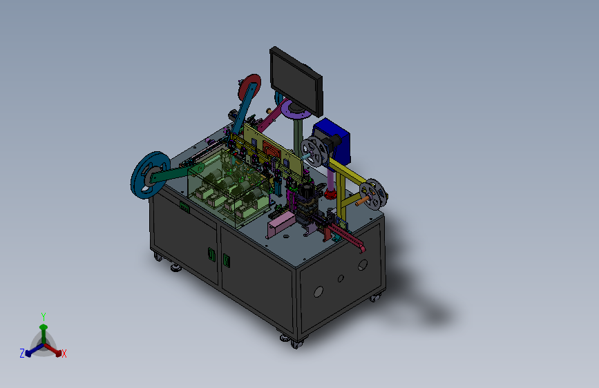 手机端子 檢測包裝機3D圖檔