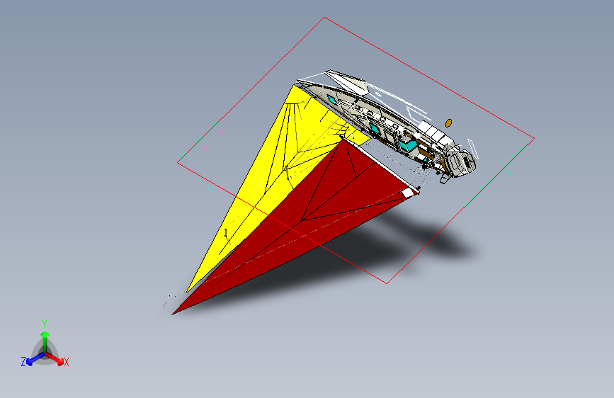 G046072-36英尺帆船+舱室研究模型=轮船船体