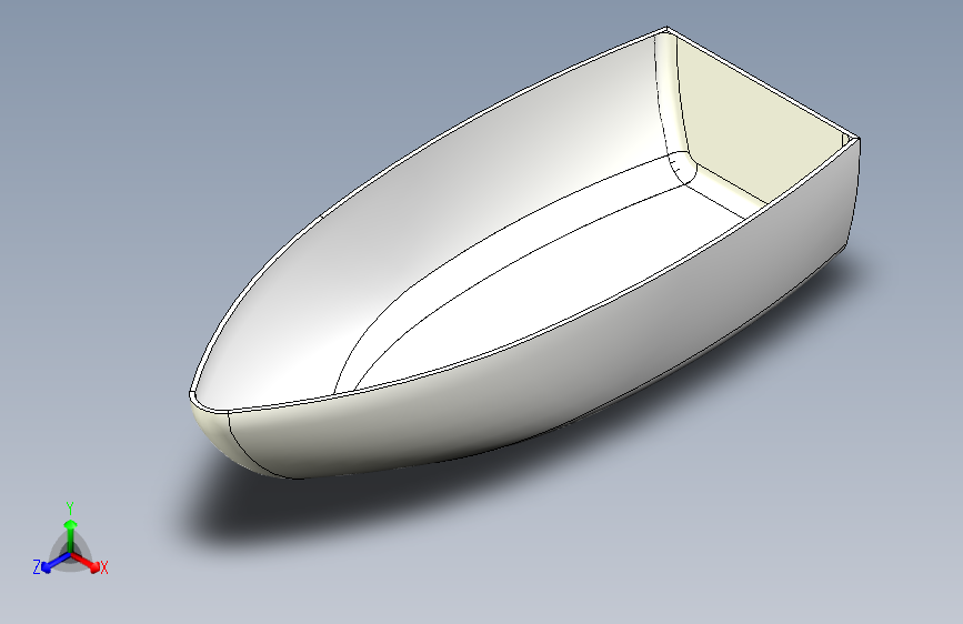 G046110-300x100x60mm+3D可打印船船体=轮船船体
