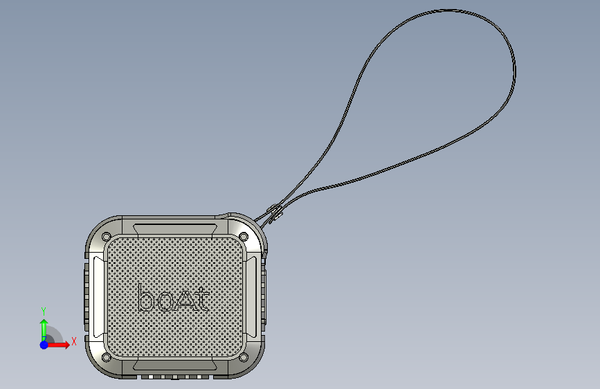 G046202-boAt+石头+200+便携式蓝牙音箱=轮船船体 正面视图