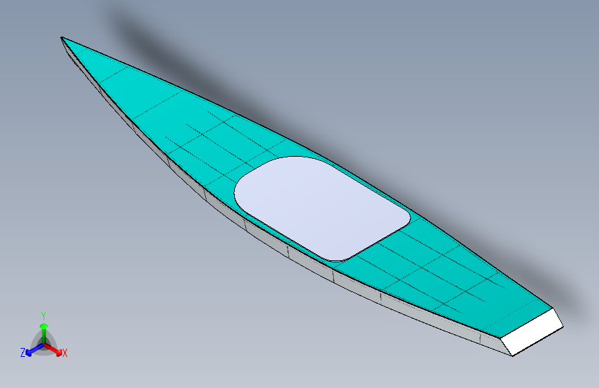 G046240-DIY+14英尺站立式桨板套件+SUP=轮船船体