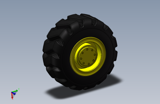 G063136-加载轮=汽车车轮轮毂轮胎