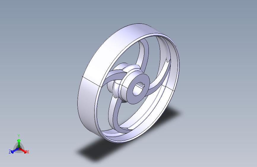 G063142-简单飞轮模型（CATIA V5）=汽车车轮轮毂轮胎