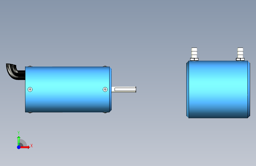G046487-Turnigy+Aquastar+3974-2200KV水冷却无刷电动机=轮船船体 正面视图