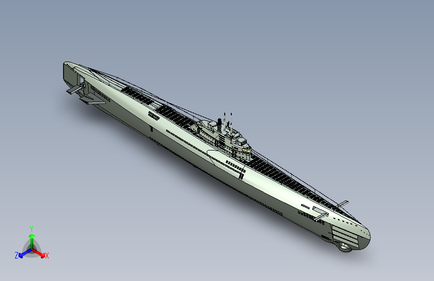 G046491-U-boat+型号+21+(XXI)=轮船船体