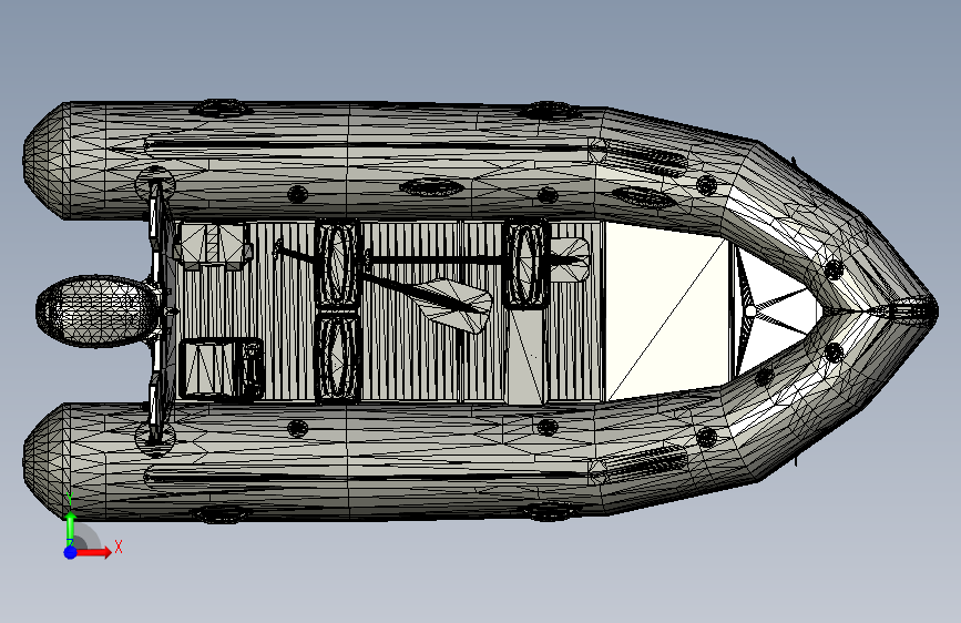 G046534-Zodiac-Futura+Mkiii=轮船船体 正面视图
