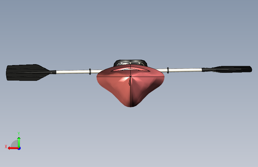 G046539-Каяк+_+Kayak=轮船船体 背面视图