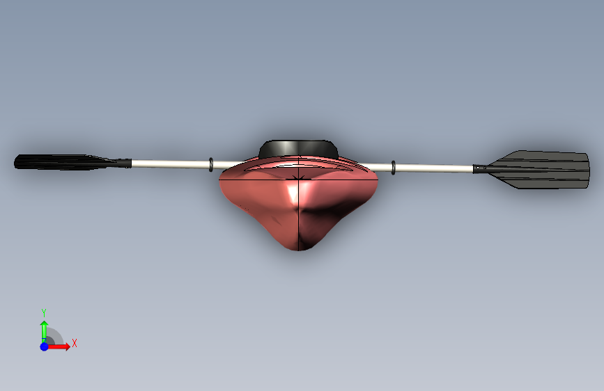 G046539-Каяк+_+Kayak=轮船船体 正面视图