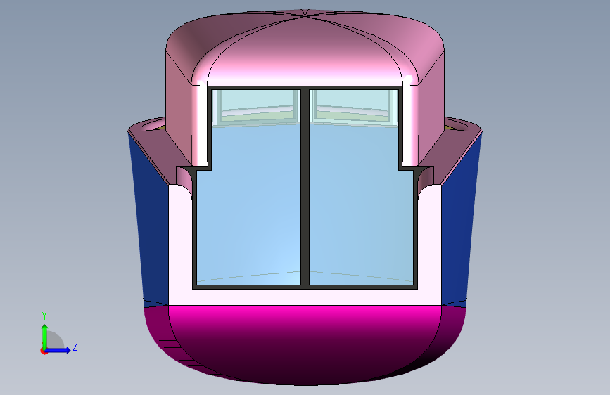 G046763-船+(124)=轮船船体 左侧视图