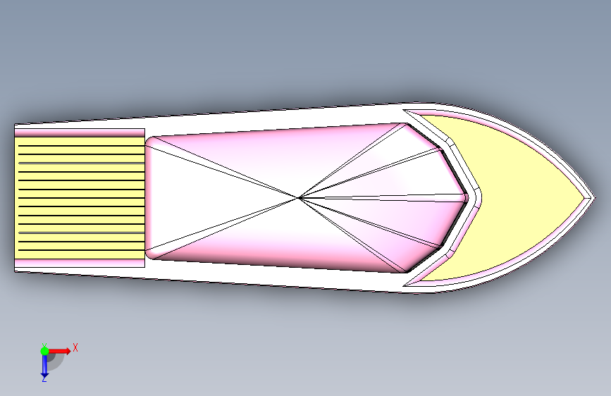 G046763-船+(124)=轮船船体 俯视图