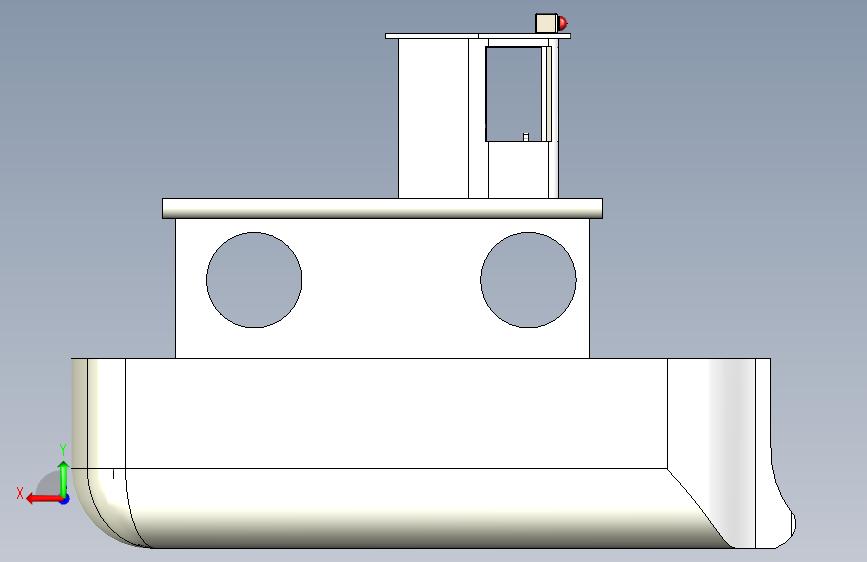 G046805-船+(166)=轮船船体 背面视图