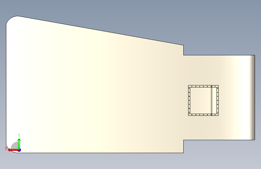 G046936-船舵=轮船船体 背面视图
