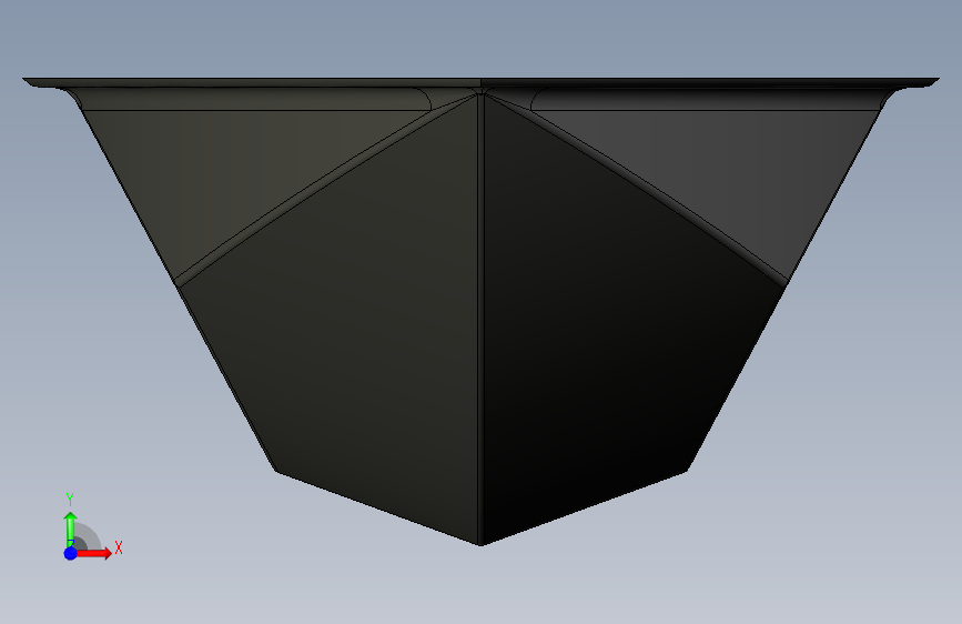 G047019-船体+(3)=轮船船体 正面视图