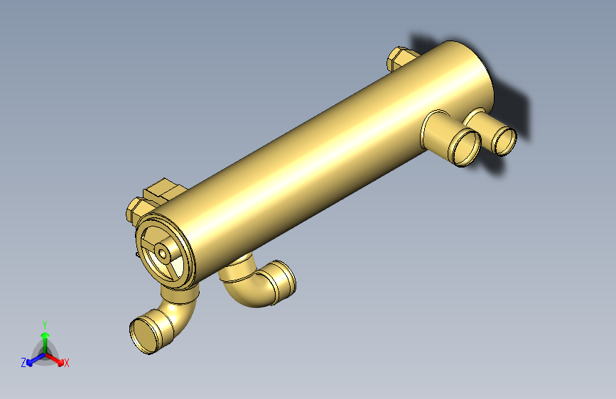 G047144-船用油冷却器=轮船船体
