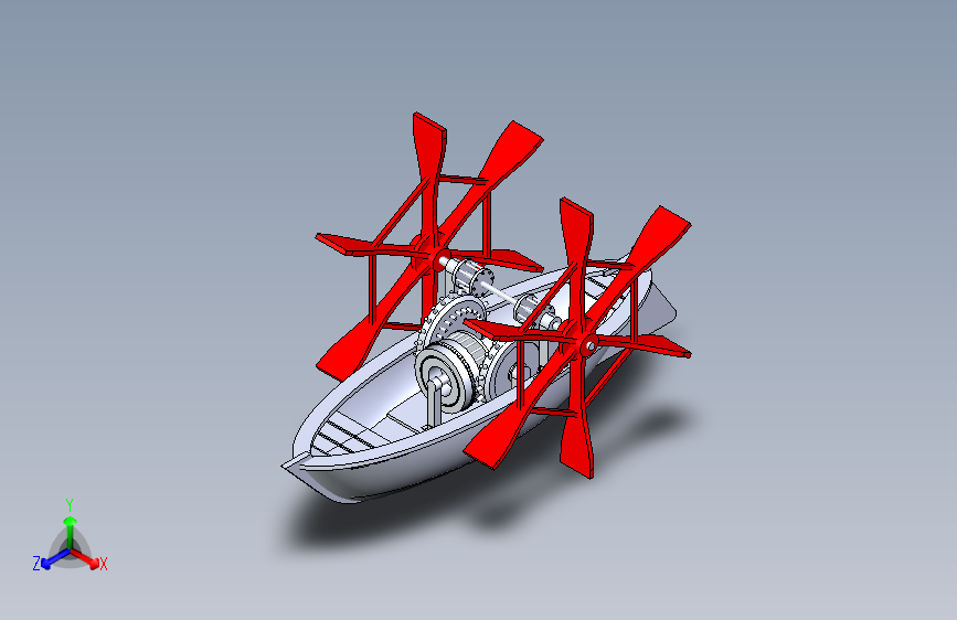 G047175-达芬奇桨船=轮船船体