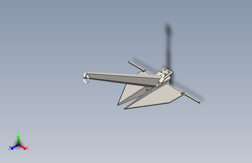 G047202-丹佛+(福禄克式)+锚=轮船船体