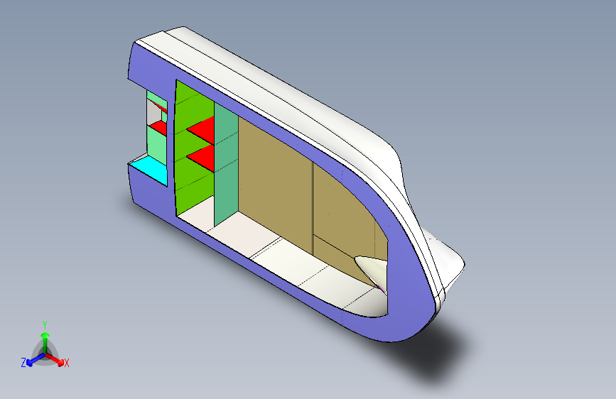 G047225-低冲，5米开放式发动机船=轮船船体