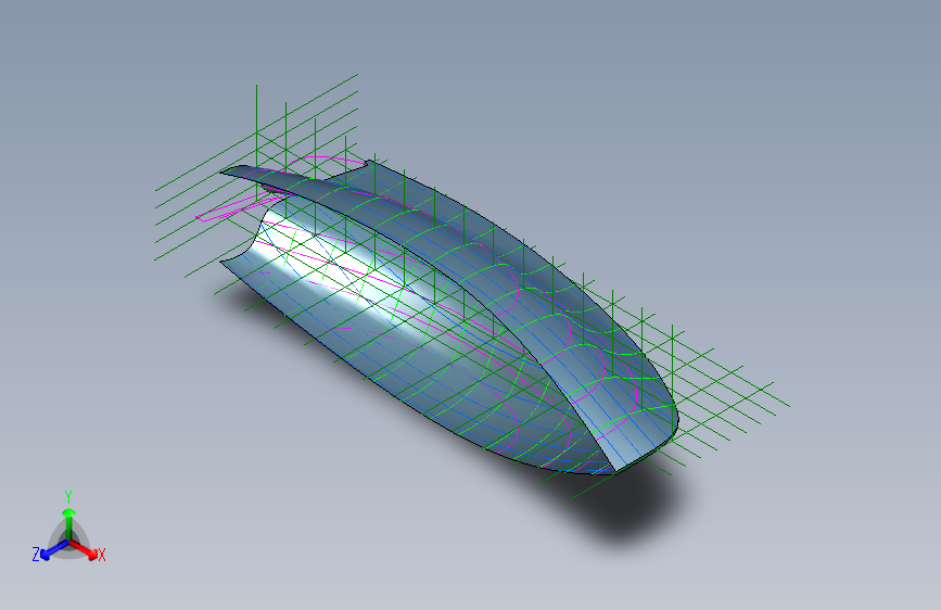 G047300-法尔茅斯工作船体放样=轮船船体