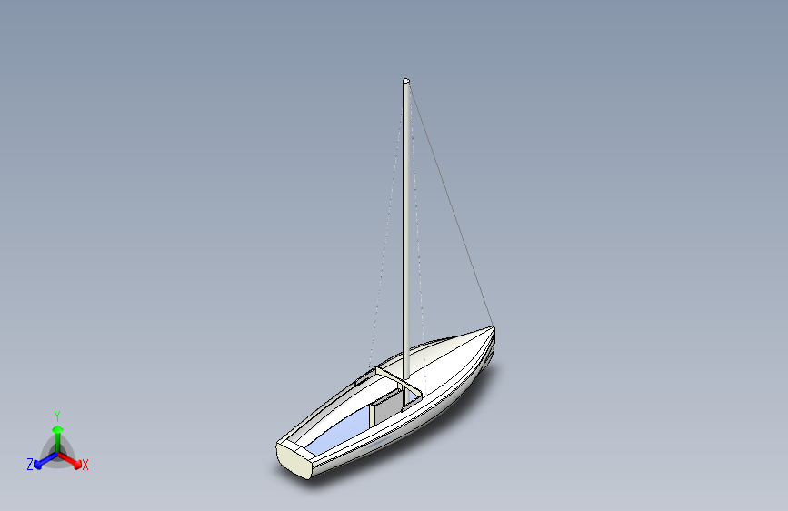 G047341-帆船招标阁楼=轮船船体