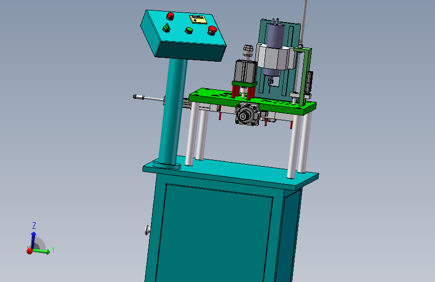 自动回孔机3D数模图纸 Solidworks设计