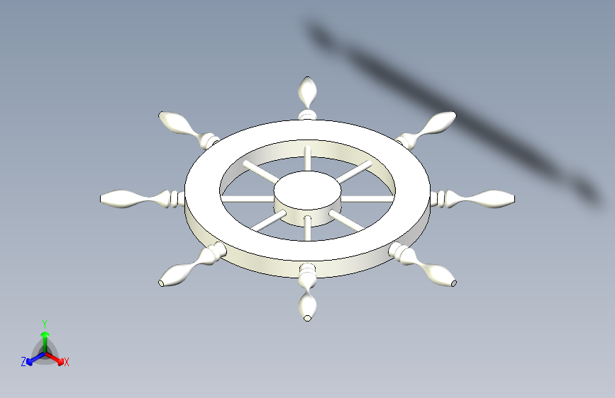 G047348-方向盘（船舶转向）=轮船船体