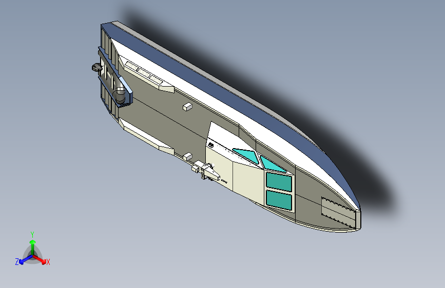 G047430-高速巡逻艇=轮船船体