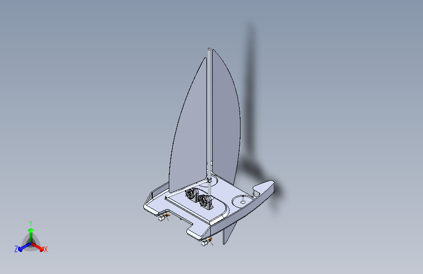 G047528-航行双体船+9米=轮船船体