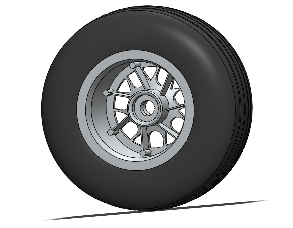 G064513-前轮普利司通Potenza F1 RC 68mm_32.5mm ax = 5mm=汽车车轮轮毂轮胎