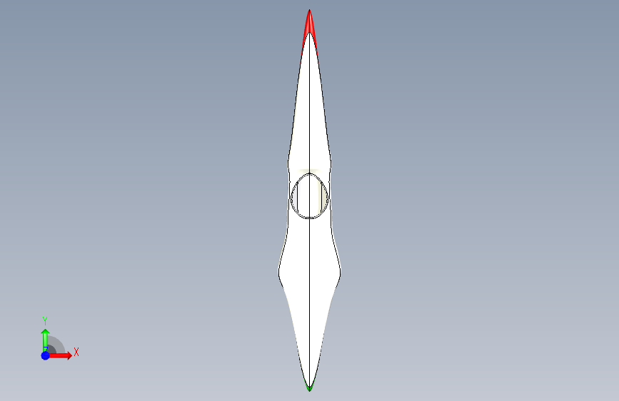 G047744-凯亚克-T1B=轮船船体 正面视图