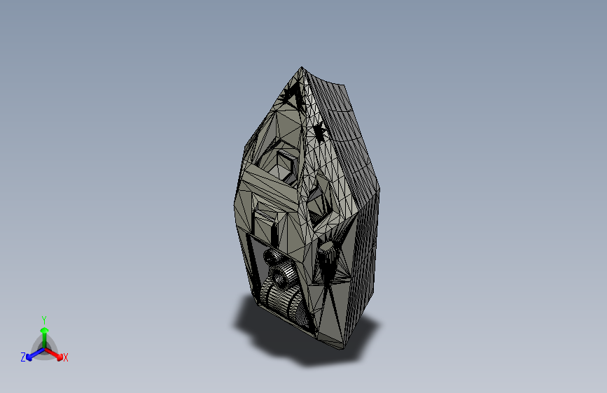 G047832-拦截者船3D打印机测试打印。=轮船船体