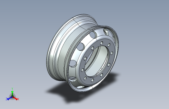G064681-拖车轮 22.5 x 8.25 铝 (Aluminium)=汽车车轮轮毂轮胎