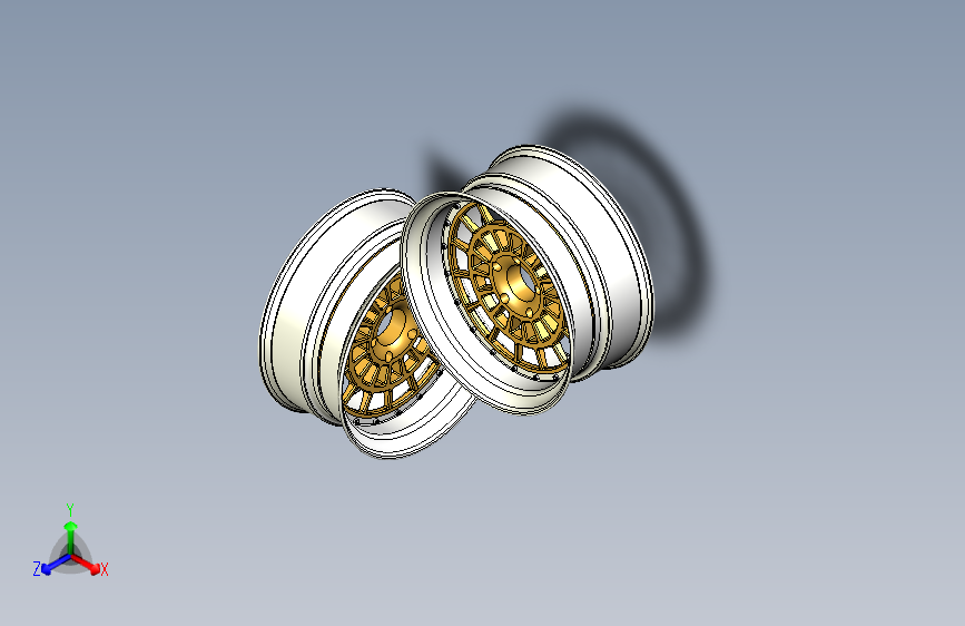 G065112-18x8.5 轮毂=汽车车轮轮毂轮胎 主视图