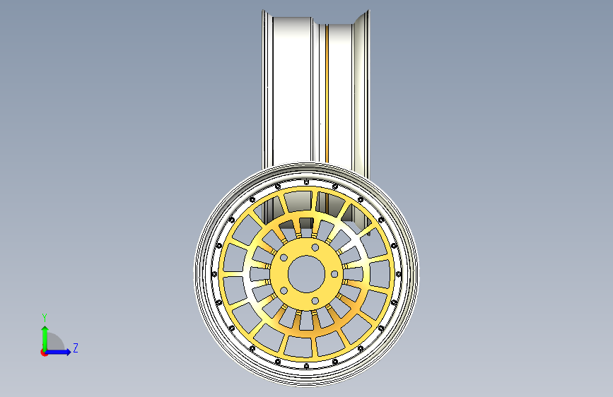 G065112-18x8.5 轮毂=汽车车轮轮毂轮胎 左侧视图