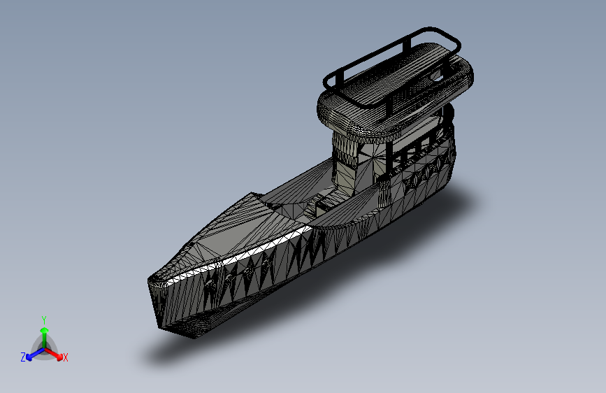 G048116-喷射多功能艇=轮船船体