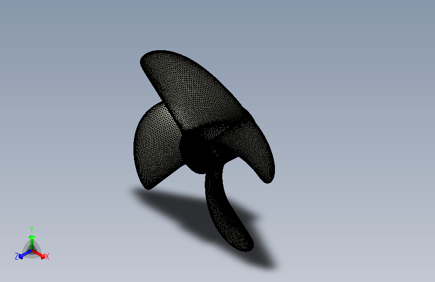G048345-四个叶片螺旋桨subd+to+Nurbs。=轮船船体