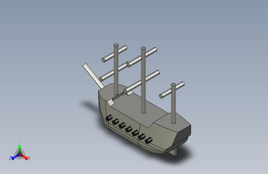 G048450-玩具船=轮船船体