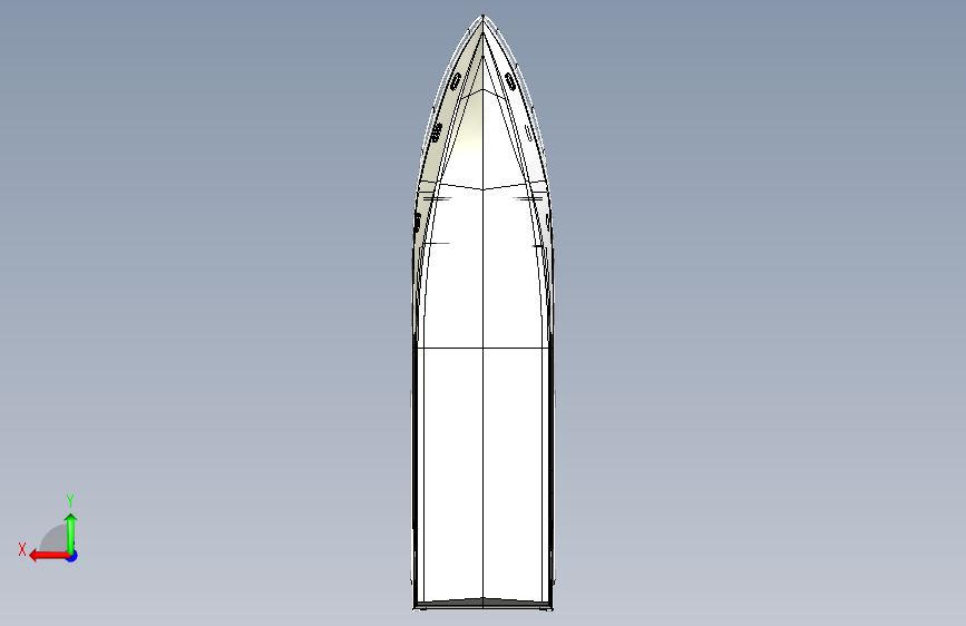 G048495-我喜欢印尼欢乐船+附内饰=轮船船体 背面视图