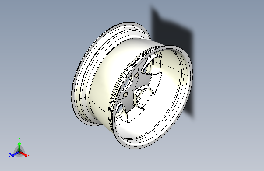 G065398-FSAE 7x13 碳纤维 7辐轮（过度开发）=汽车车轮轮毂轮胎