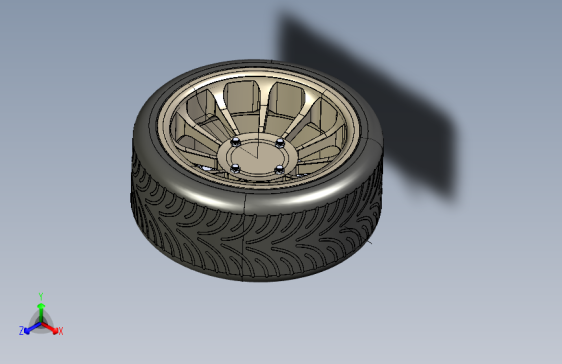 G065399-FSAE 车轮总成=汽车车轮轮毂轮胎