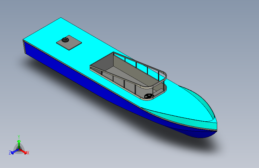 G048563-小船模型+(2)=轮船船体