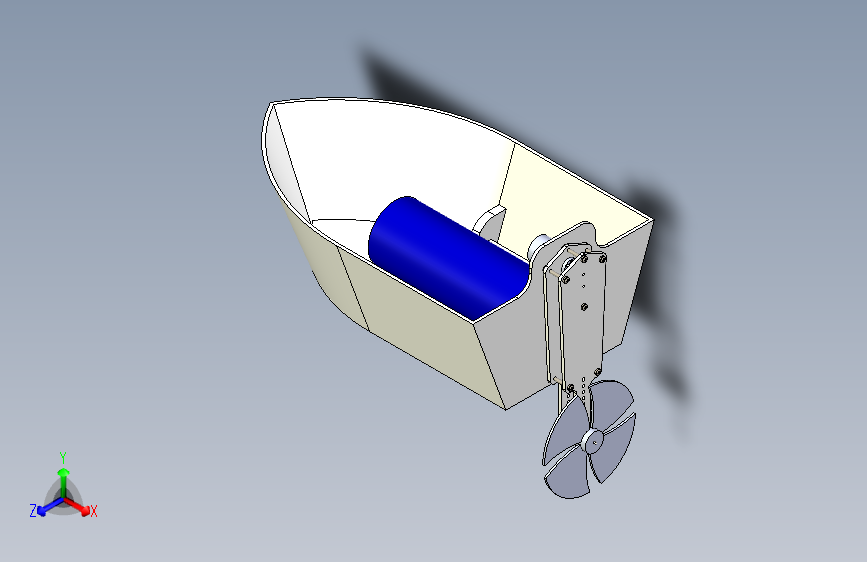 G048564-小船模型=轮船船体